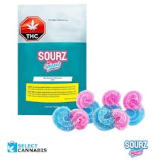 Sourz by Spinach | Fully Blasted Blue Raspberry Watermelon | Gummies | Multipack of 10 - (10 Gummies)