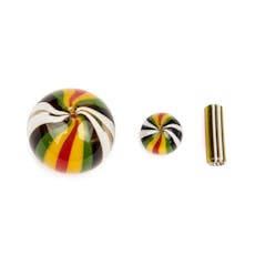 GEAR Premium - Multi Colour Terp Slurper Heat Bead & Cap Set