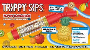 Trippy Sips Flyin' Hawaiian Liquid Diamond Vape - Trippy Sips Flyin' Hawaiian Liquid Diamond 0.95g Prefilled Vape Cartridge