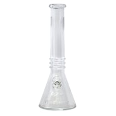 12" Blueberry Triple Ring Beaker - Clear