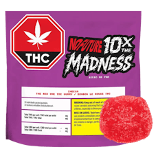 No Future 10x the Madness: The Red One Soft Chews - Multipack of 10, No Future 10x the Madness: The Red One THC 100mg Indica 1 x 10g Soft Chews