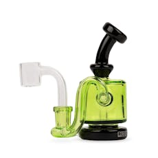 RED EYE GLASS 4.25" Mini Rig Lime Green
