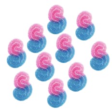 Fully Blasted Blue Raspberry Watermelon Gummies 10x1 Pack Soft Chews by Spinach Sourz