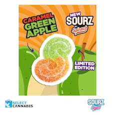 Sourz by Spinach | Limited Edition Fully Blasted Caramel Green Apple Gummies | 1 Piece - (1 Piece)