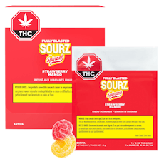 Fully Blasted Gummies (10x10mg) - Sourz by Spinach - Strawberry Mango (10x10mg)