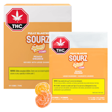 Fully Blasted Gummies (10x10mg) - Sourz by Spinach - Peach Orange 1:1 (10x10mg)