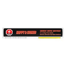 HAPPY & STONED - Sativa Quick Rips Pre-Rolls - 4x0.5g Sativa PRs