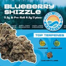 Blueberry Shizzle Pre-Rolls by Papa Joe's Organics - Blueberry Shizzle Pre-Rolls - 7x0.5g