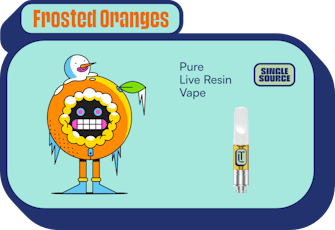 (V) *Farm TO Store* Frosted oranges Live Resin 1g Cart by Terra Labs