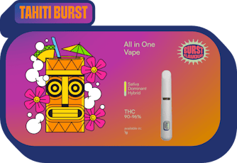 *Farm To Store* (V) Tahiti Burst Live Resin 1g Disposable Vape by Terra Labs