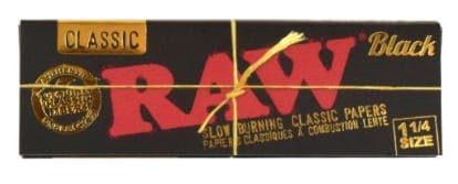 Raw Black Papers - Raw Black Natural Unrefined Artisan Papers 1 1/4