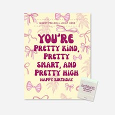 KUSHKARDS Greeting Cards - PRETTY HIGH HAPPY BIRTHDAY