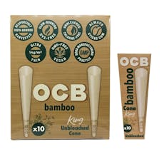 OCB, King Size Bamboo Cones - King Size, 10 Pack