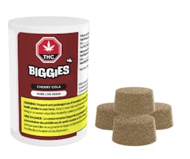 Cherry Cola Pure Live Resin - Biggies By Even - Cherry Cola Pure Live Resin - 2.5mg THC x 4