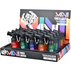 Special Blue, 3.2" Mini Single Flame Torch Lighter - Assorted Clear Ombre