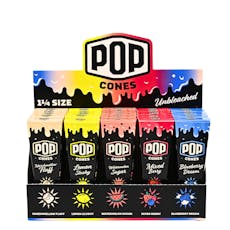 Pop Cones 1 1/4 Unbleached Variety Pack 2.0 Pre-rolled Cones - Blueberry Dream