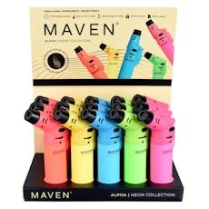 Maven - Alpha Torch Lighter - 5" - Neon - Assorted Colours
