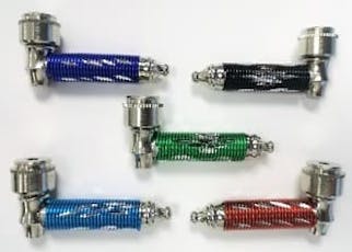 Infyniti - Metal Pipe w/Diamond Cuts - Assorted Colours
