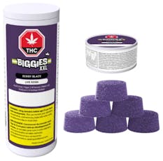 Biggies Berry Blaze Gummies Multipack - Multipack of 6, Berry Blaze THC 10mg Live Resin 8g Soft Chews