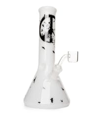 8.5" Crow Beaker Base Concentrate Rig - West Coast Gifts - 8.5" Crow Beaker Base Concentrate Rig - White