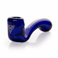 Red Eye Glass 5" Blue Sherlock Hand Pipe