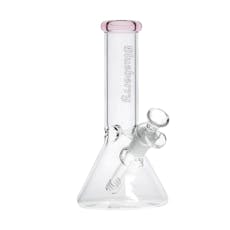 Blueberry, 8" Beaker Glass Bong - Blueberry, 8" Beaker Glass Bong, Pink