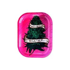 Smoke Arsenal - Weed Be Good Metal Rolling Tray - Small - rolling tray