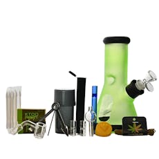 8" 7mm Frosted Bong 15-in-1 Ultimate Smoke Box (Slime)