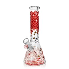 10" 5mm Arsenal Nectar Bee Glass Bong (Red)