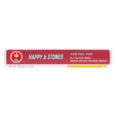 Happy & Stoned - Aloha White Widow Pre-Rolls - 2x1g Sativa