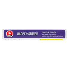 Happy & Stoned - Purple Punch Pre-Rolls - 4x0.5g Indica PRs