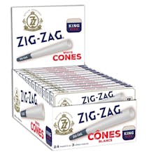 Zig Zag | King Size White Pre Rolled Cones | 3Pk