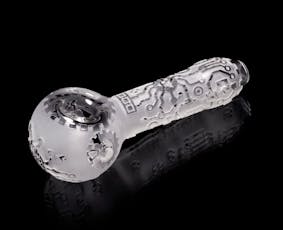 Circuitboard Hand Pipe Gen II - Milkyway Glass - Circuitboard Handpipe Gen II - Clear