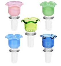 Blissful Blossom Herb Slide w/ Screen 14mm M - Colors Vary