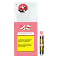 Spinach Strawberry Watermelon Sativa 10:1 THC:CBG Vape Cartridge 1.2g - Spinach Strawberry Watermelon 10:1 THC:CBG 1.2g Prefilled Vape Cartridge