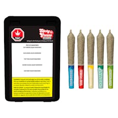 Sticky Greens - Five of Diamonds - Liquid Diamond Double Infused Pre Roll - 5x0.5g