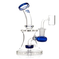 RED EYE GLASS 5" Concentrate Rig Blue
