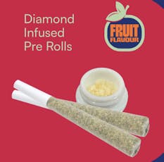 Terra Labs - Strawberry Tsunami Diamond Infused Pre Roll - 1 x 1g