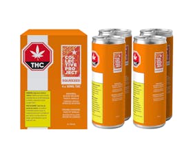 Collective Project Blood Orange, Yuzu & Vanilla Sparking Juice - Multipack Collective Project Original Blood Orange & Yuzu & Vanilla Sparkling Juice 4 x 355ml