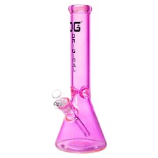 OG Original - Color Blaze Bong - 14" 7mm - OG Original - Color Blaze Bong Pink - 14" 7mm