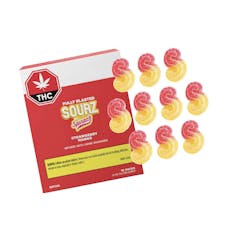 Fully Blasted Strawberry Mango Gummies 10x1 Pack Soft Chews by Spinach Sourz
