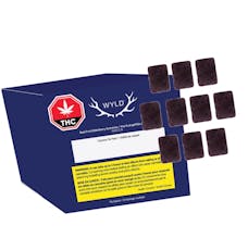 Real Fruit Elderberry Indica Gummies 2:1 THC:CBN 10x1 Pack Soft Chews by Wyld