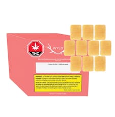 Real Fruit Grapefruit Sativa Gummies 1:1:1 THC:CBG:CBC 10x1 Pack Soft Chews by Wyld