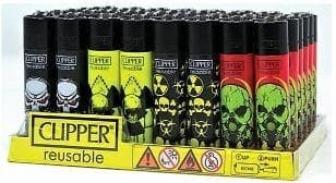 Smoke Arsenal - Clipper Skull 13 Lighters - Assorted