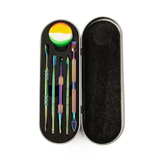 LIT Silicone Anodized Dabber Set W/ Carrying Case & Jar