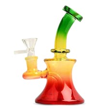 5" Day Glow Bong- Multi-Colour