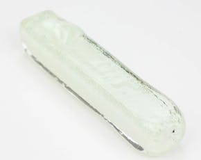 4" soft glass glow in the dark hand pipe