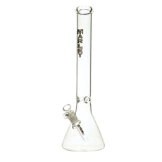 Marley | 16" Clear Beaker Bong | Blue