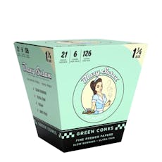 Blazy Susan | Green 1 1/4 Fine French Paper Pre-rolled Cones | 6Pk