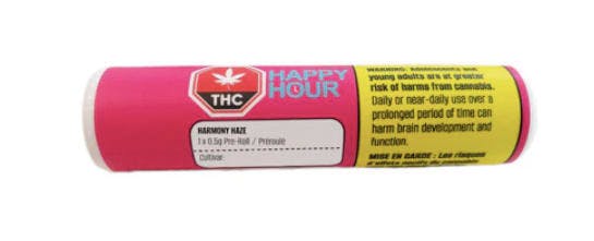 Happy Hour - Harmony Haze Pre Roll - 1 x 0.5g